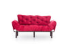 Asir Divano Letto 3 posti in tessuto Nitta Bordeaux