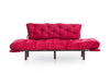 Asir Divano Letto 3 posti in tessuto Nitta Bordeaux