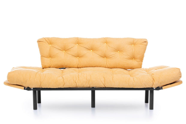 Asir Divano Letto 3 posti in tessuto Nitta Giallo