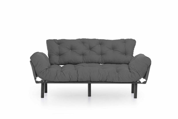 Asir Divano Letto 3 posti in tessuto Nitta Grigio