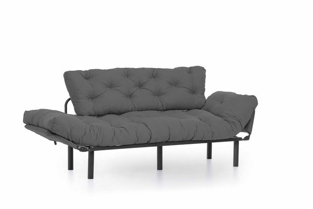 Asir Divano Letto 3 posti in tessuto Nitta Grigio