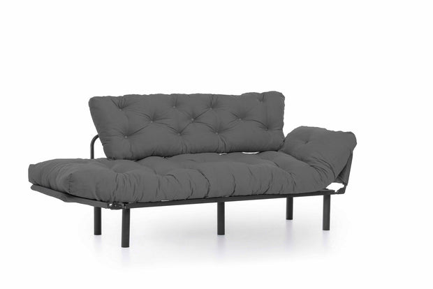 Asir Divano Letto 3 posti in tessuto Nitta Grigio