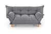 Halmar Divano Letto 3 posti in tessuto Pillow Grigio