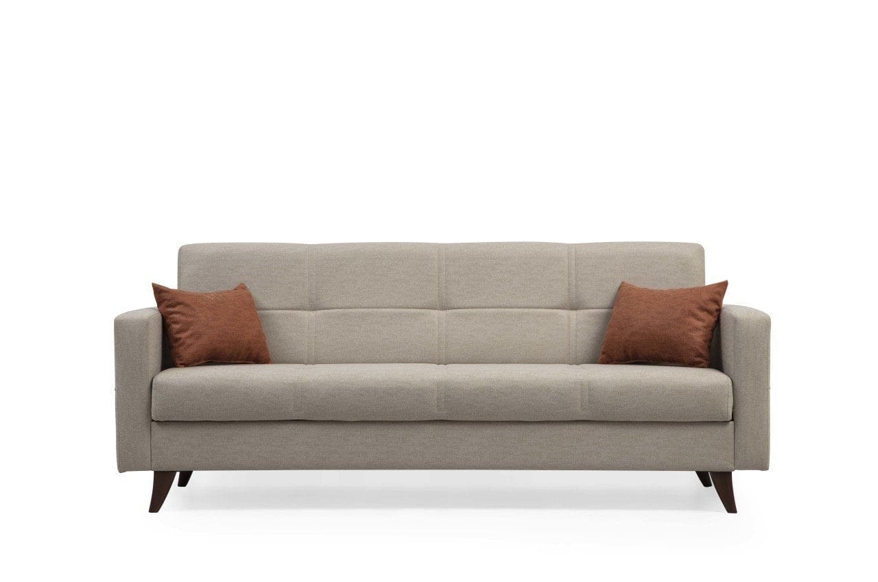 Asir Divano Letto 3 posti in tessuto Polya Beige