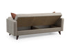 Asir Divano Letto 3 posti in tessuto Polya Beige