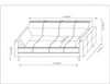 Asir Divano Letto 3 posti in tessuto Polya Beige