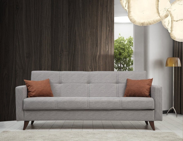 Asir Divano Letto 3 posti in tessuto Polya Grigio