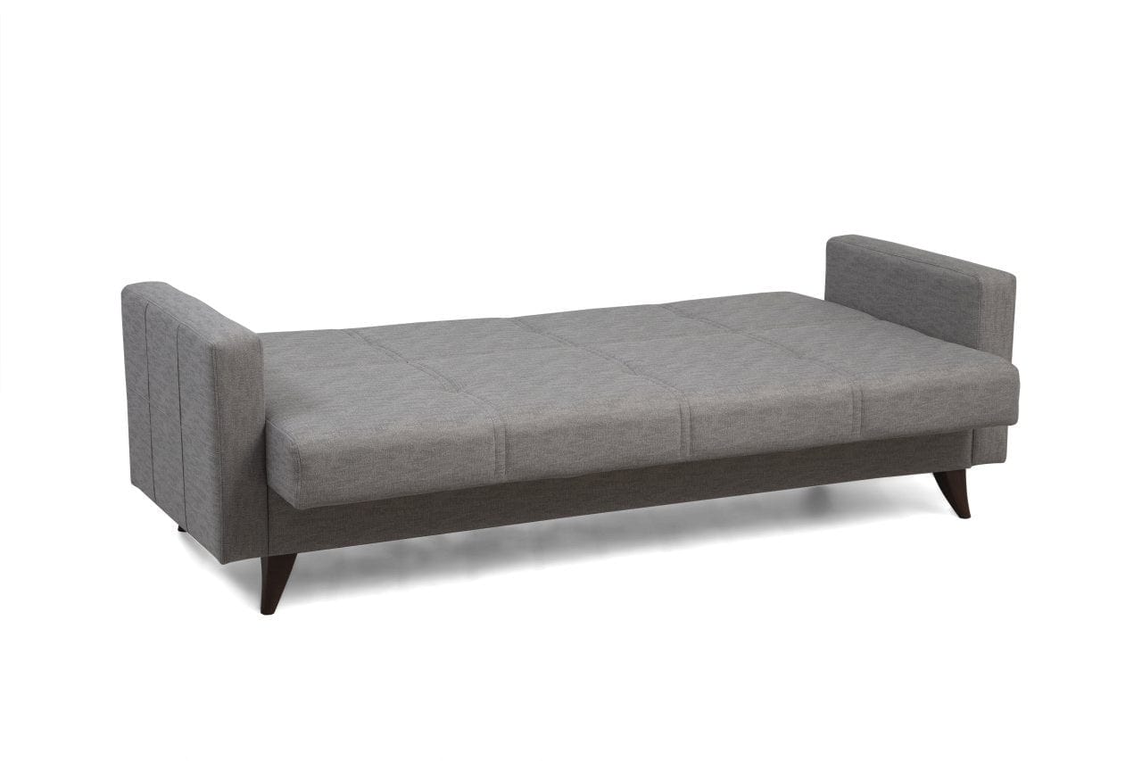 Asir Divano Letto 3 posti in tessuto Polya Grigio