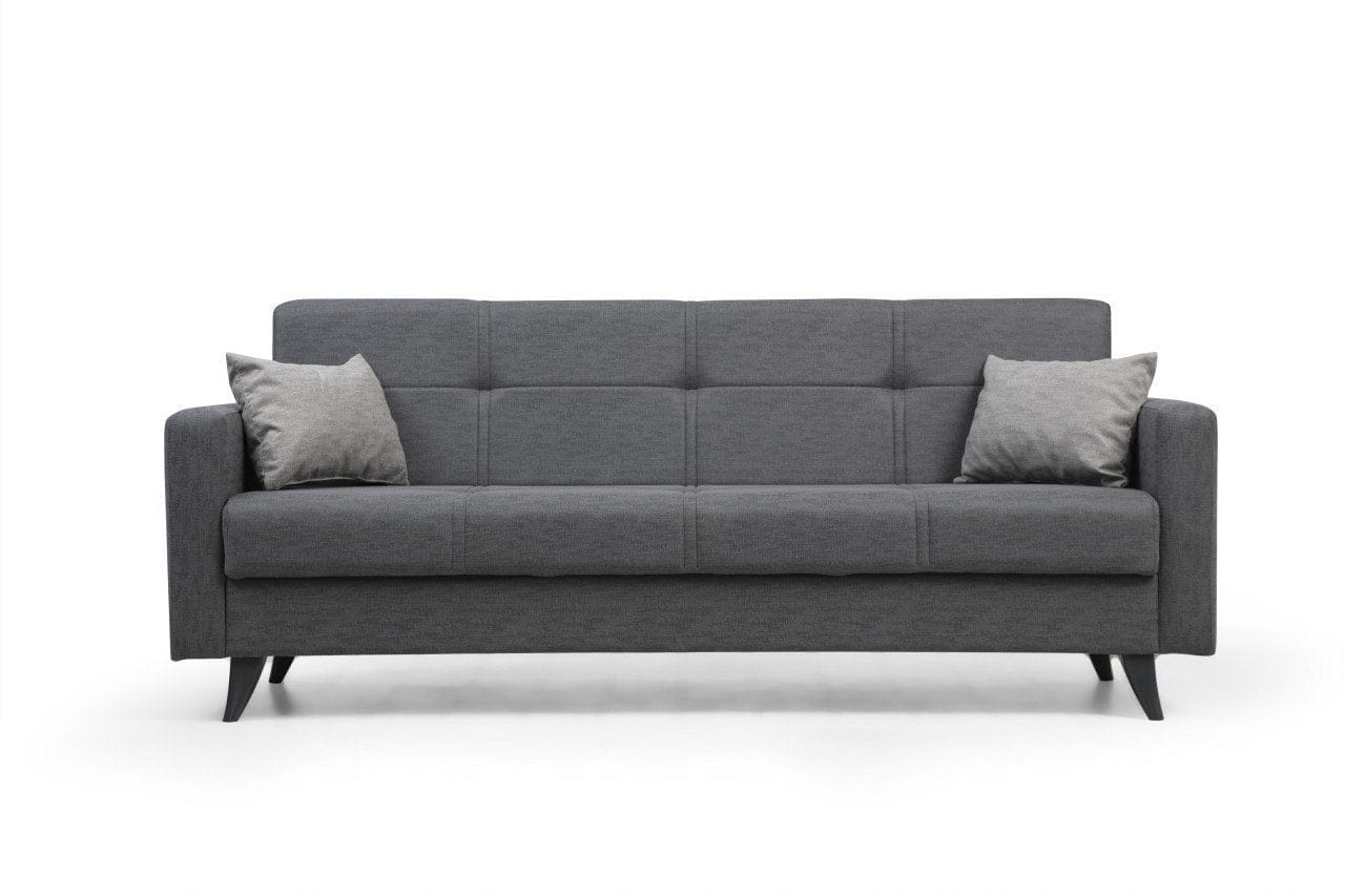 Asir Divano Letto 3 posti in tessuto Polya Grigio