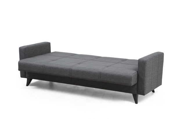 Asir Divano Letto 3 posti in tessuto Polya Grigio