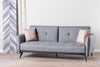 Asir Divano Letto 3 posti in tessuto Ron Grigio