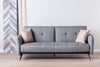 Asir Divano Letto 3 posti in tessuto Ron Grigio