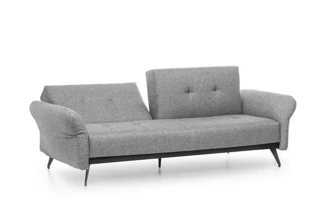 Asir Divano Letto 3 posti in tessuto Ron Grigio