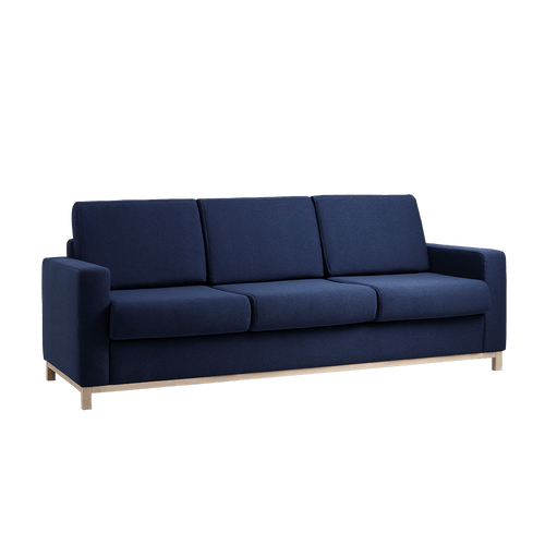 Divano Letto 3 posti in tessuto Scandic Blu