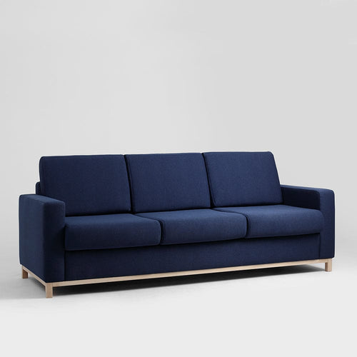 Divano Letto 3 posti in tessuto Scandic Blu (1)