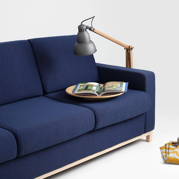 Divano Letto 3 posti in tessuto Scandic Blu (2)