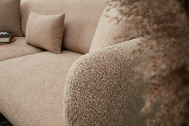 Asir Divano Letto 3 posti in tessuto Simena Beige