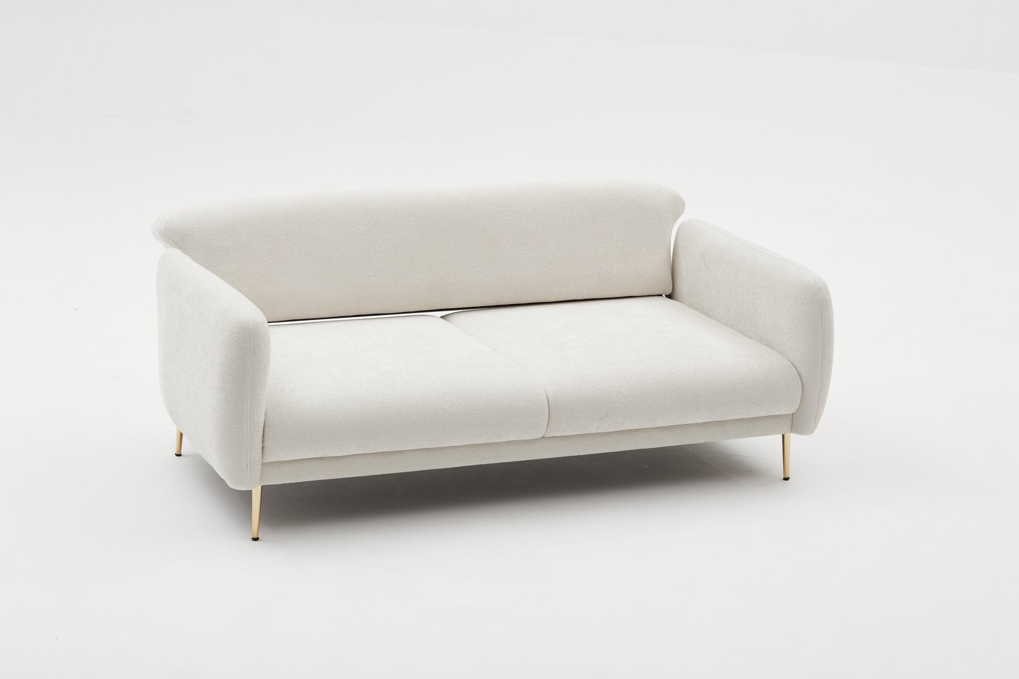 Asir Divano Letto 3 posti in tessuto Simena Crema