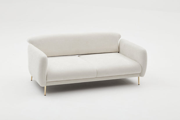 Asir Divano Letto 3 posti in tessuto Simena Crema