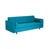 Divano Letto 3 posti in tessuto Topic Blu