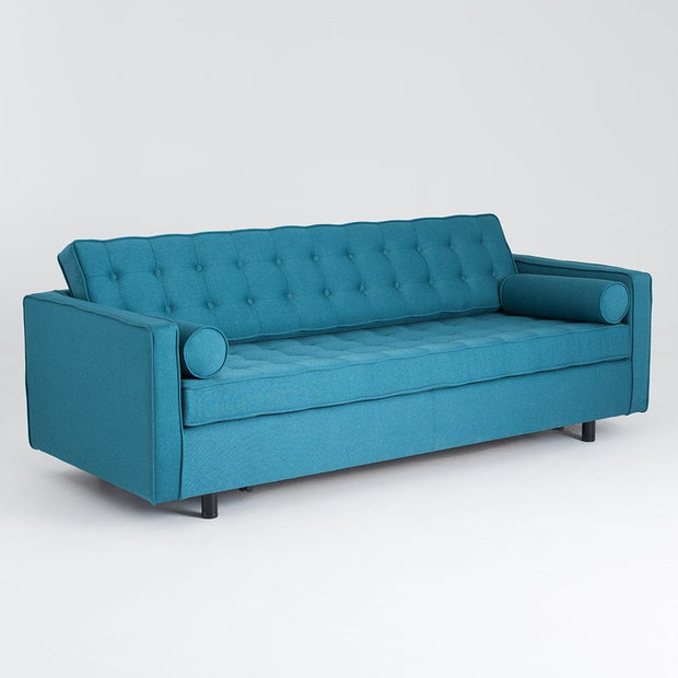 Divano Letto 3 posti in tessuto Topic Blu (2)