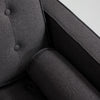 Divano Letto 3 posti in tessuto Topic Wood Antracite (2)