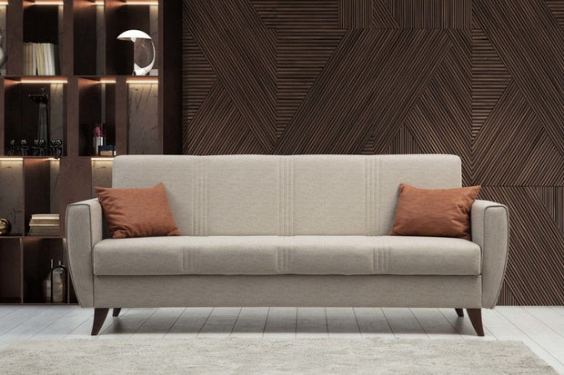 Asir Divano Letto 3 posti in tessuto Zaden Beige