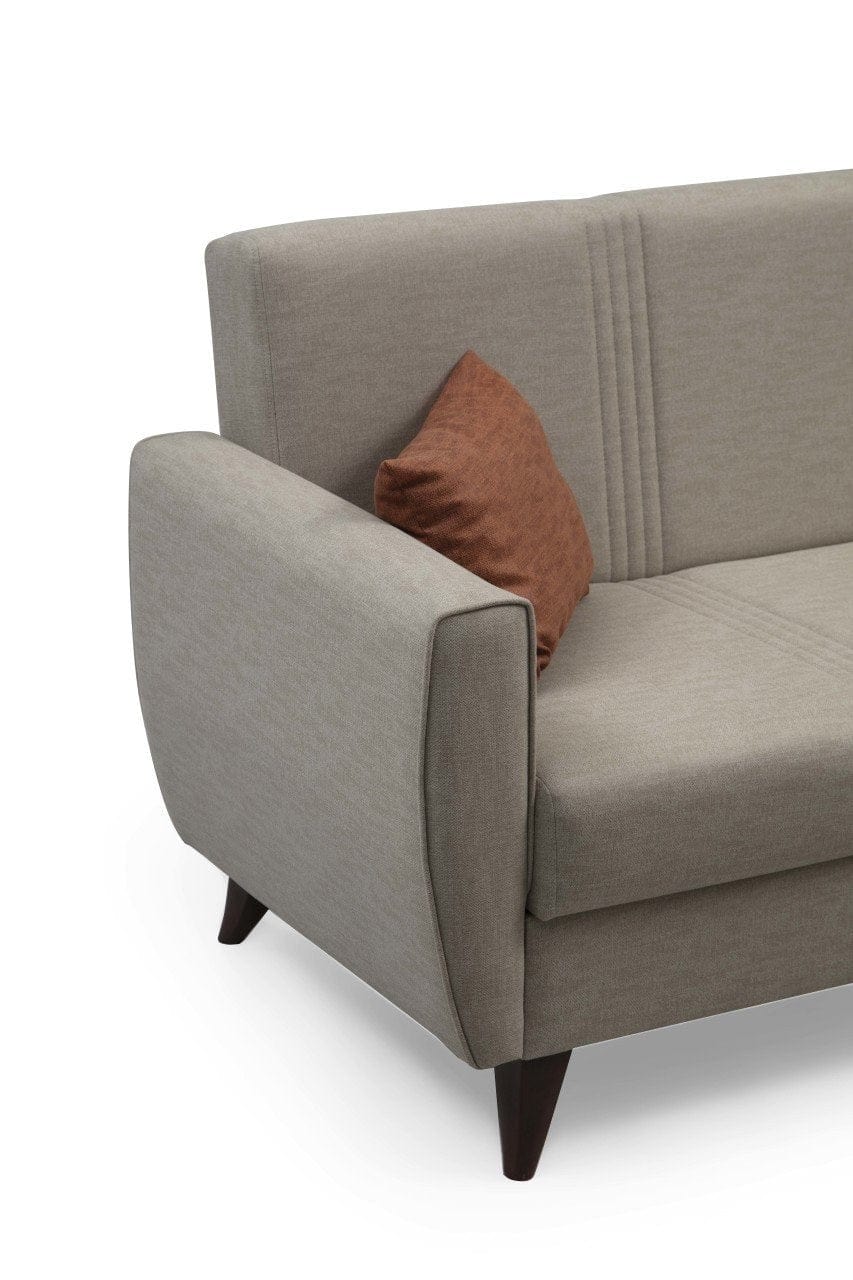 Asir Divano Letto 3 posti in tessuto Zaden Beige