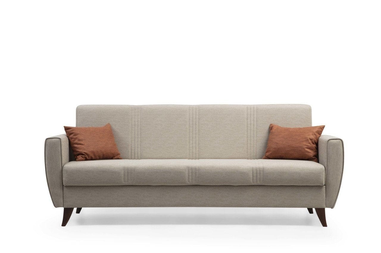 Asir Divano Letto 3 posti in tessuto Zaden Beige