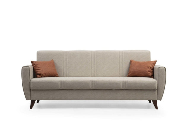 Asir Divano Letto 3 posti in tessuto Zaden Beige