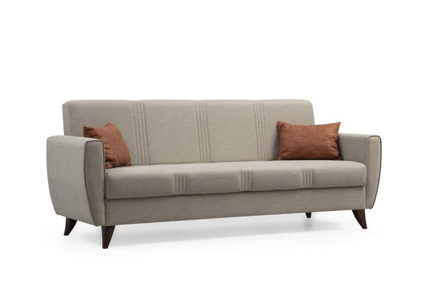 Asir Divano Letto 3 posti in tessuto Zaden Beige