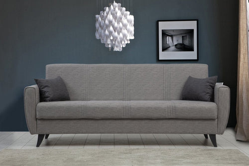 Asir Divano Letto 3 posti in tessuto Zaden Grigio