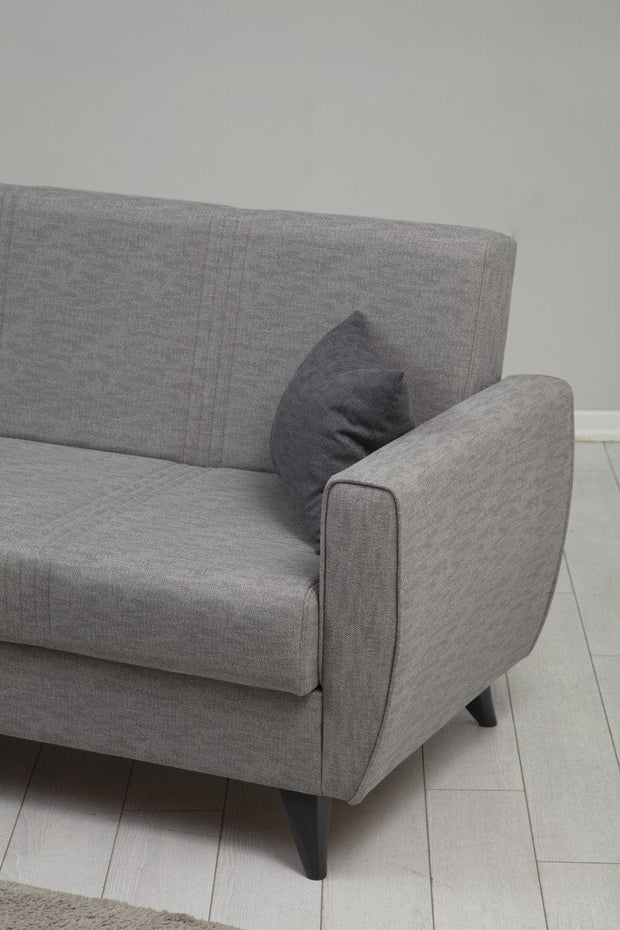 Asir Divano Letto 3 posti in tessuto Zaden Grigio