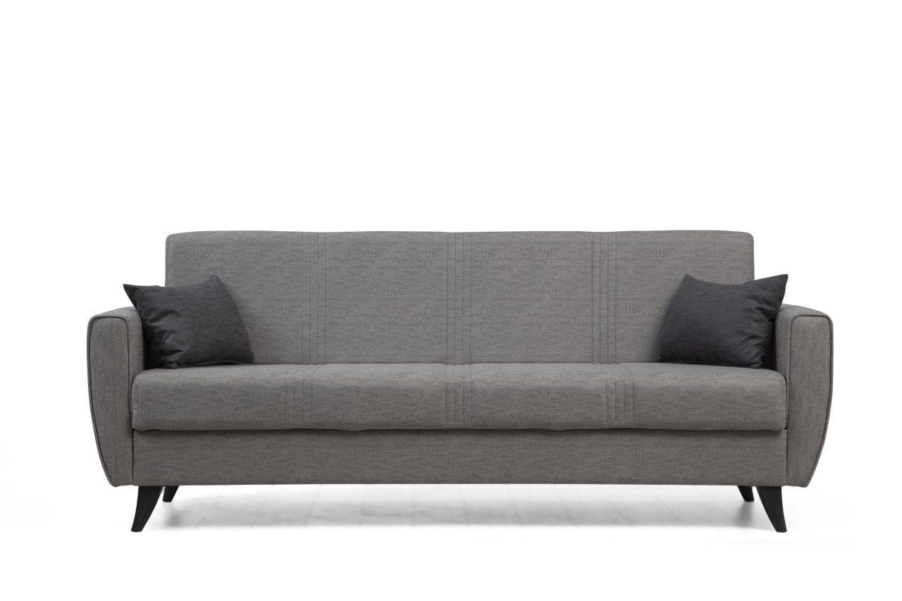 Asir Divano Letto 3 posti in tessuto Zaden Grigio