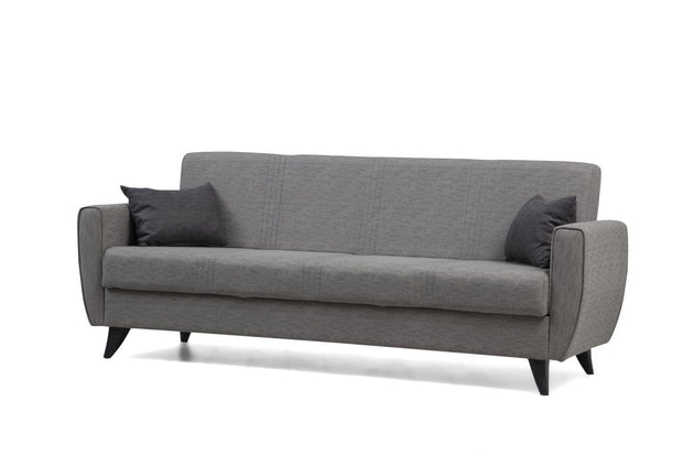 Asir Divano Letto 3 posti in tessuto Zaden Grigio