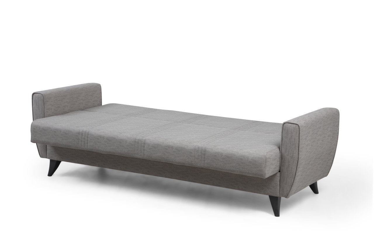 Asir Divano Letto 3 posti in tessuto Zaden Grigio