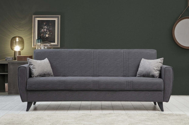 Asir Divano Letto 3 posti in tessuto Zaden Grigio