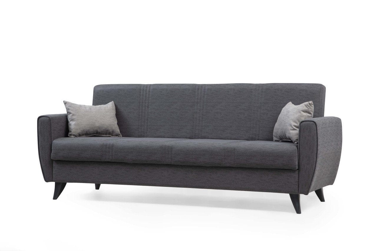 Asir Divano Letto 3 posti in tessuto Zaden Grigio