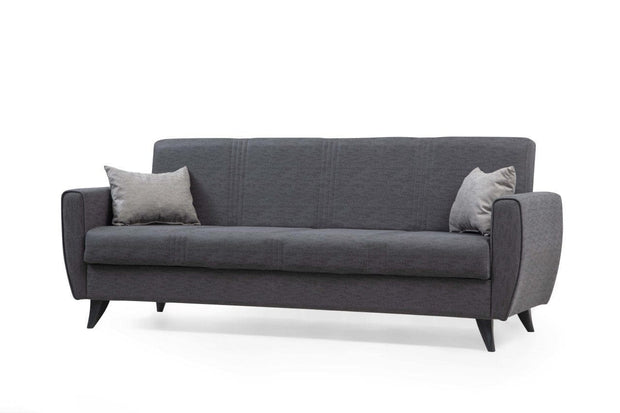 Asir Divano Letto 3 posti in tessuto Zaden Grigio