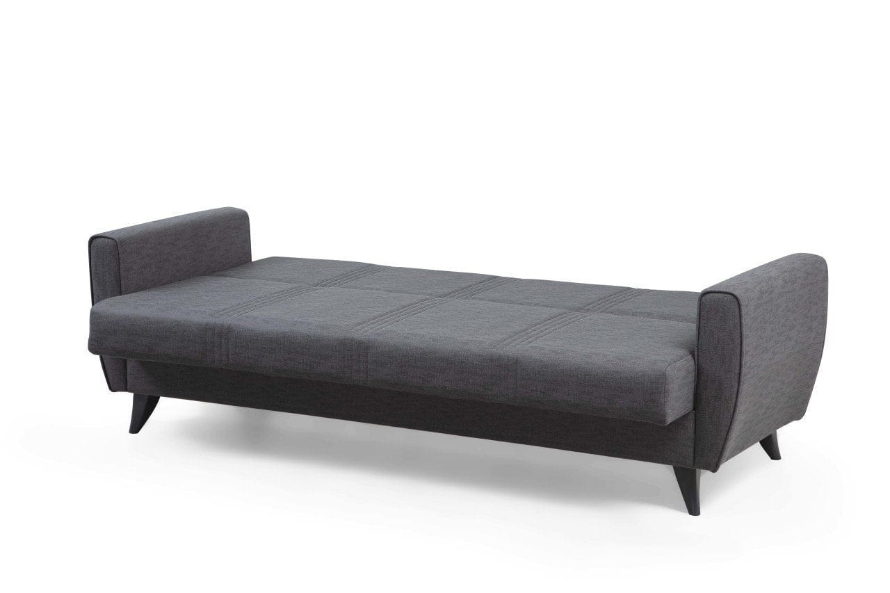Asir Divano Letto 3 posti in tessuto Zaden Grigio