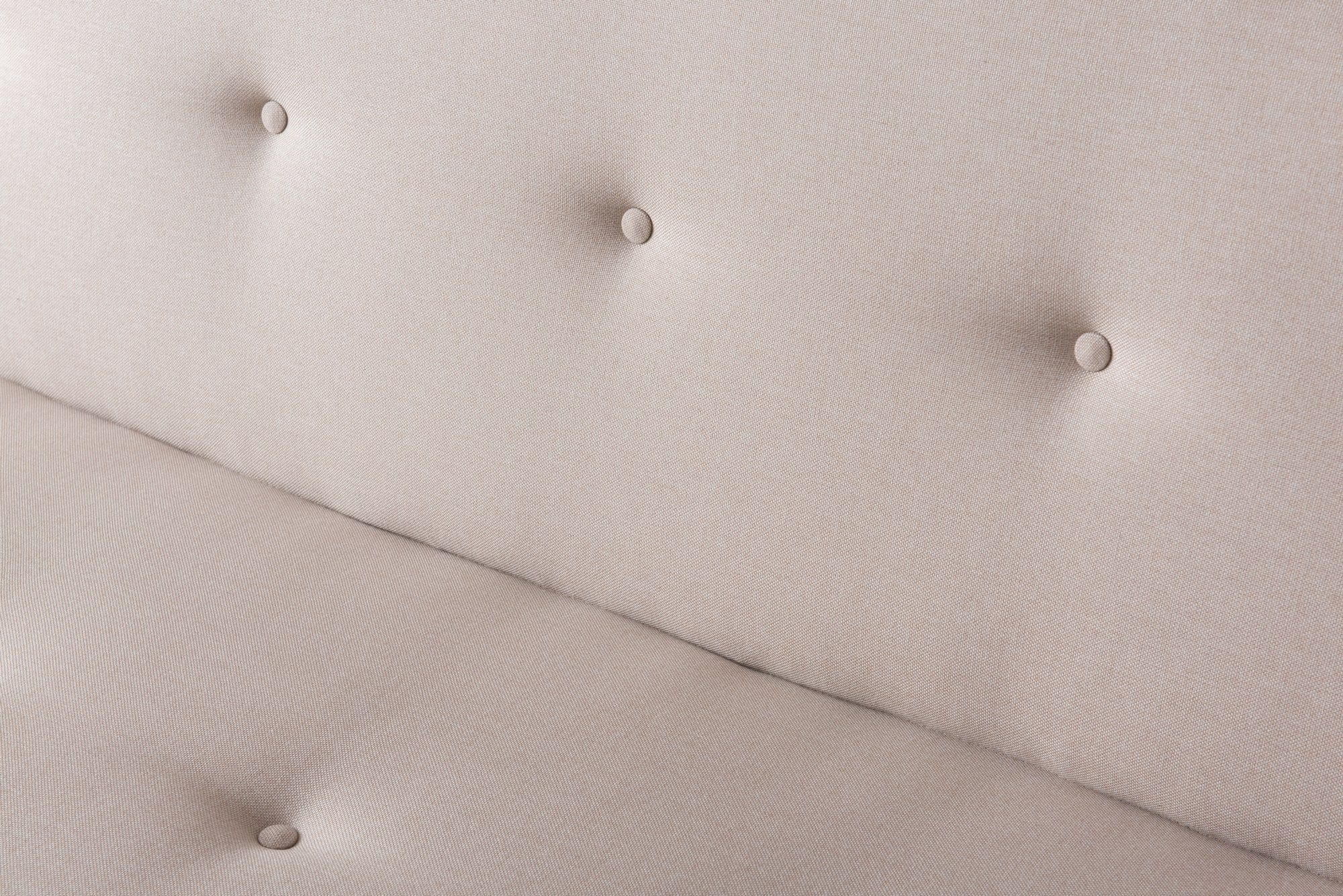 Asir Divano Letto 3 posti in tessuto Zola Crema