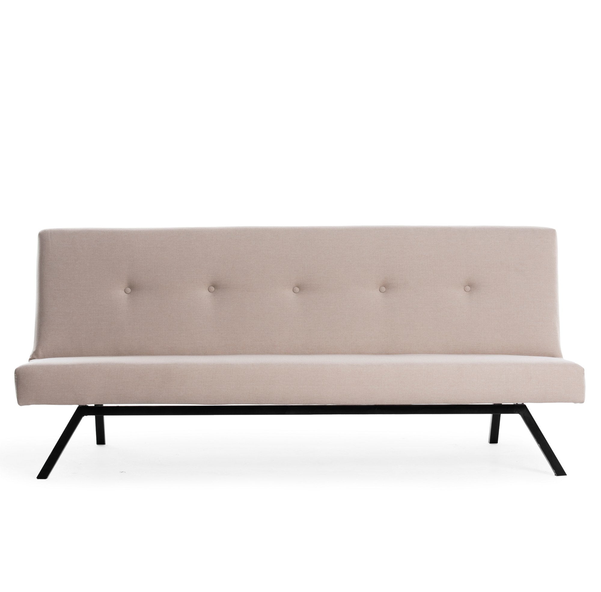 Asir Divano Letto 3 posti in tessuto Zola Crema