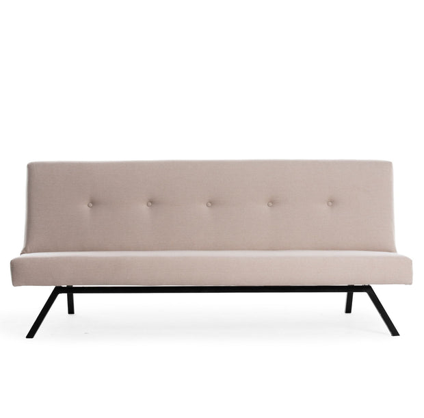 Asir Divano Letto 3 posti in tessuto Zola Crema