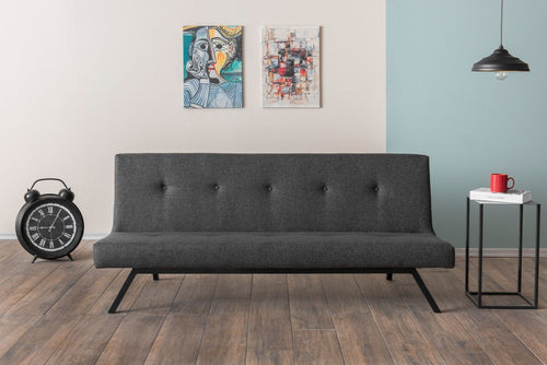 Asir Divano Letto 3 posti in tessuto Zola Grigio