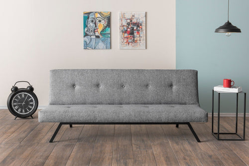 Asir Divano Letto 3 posti in tessuto Zola Grigio
