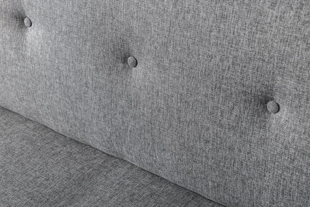 Asir Divano Letto 3 posti in tessuto Zola Grigio