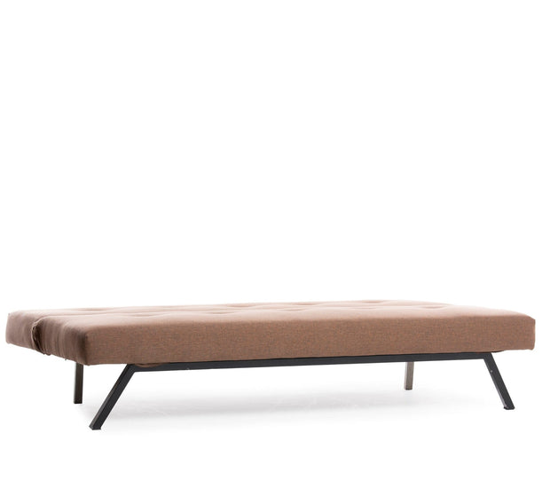 Asir Divano Letto 3 posti in tessuto Zola Marrone