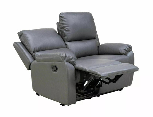 Signal Divano Reclinabile 2 posti in ecopelle Spencer 2 Buffalo Grigio