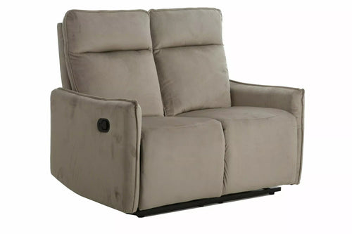Signal Divano Reclinabile 2 posti in velluto Travis 2 Beige
