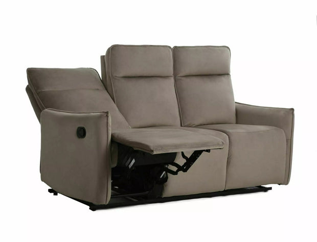 Signal Divano Reclinabile 3 posti in velluto Travis 3 Beige